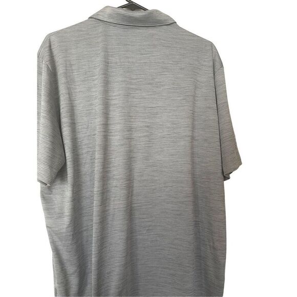 Callaway Opti-Dri Men's  Space Dye Gray Textured Polo Short Shirt Size L - Picture 2 of 7